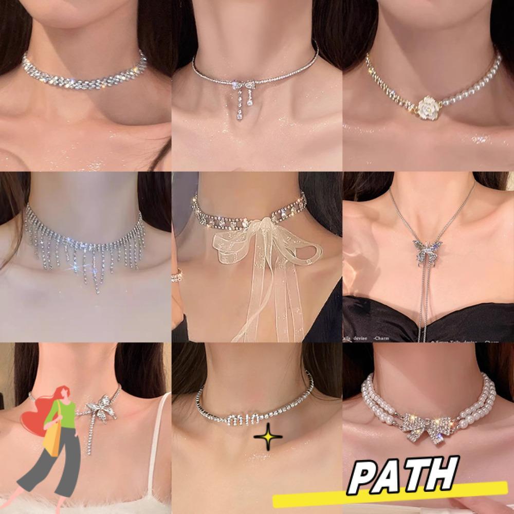 PTH สร้อยคอเพชร สร้อยคอหมั้นที่หรูหรา น่าดึงดูดใจ Hot Sale เครื่องประดับ Neckchain ที่สวยงาม