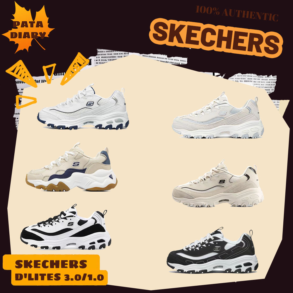 ❣️รองเท้าผู้หญิง [ของแท้💯Pre-order]❣️ Skechers D'LITES 3.0/1.0 รุ่นพื้นหนารองเท้าผ้าใบลำลอง (8888821