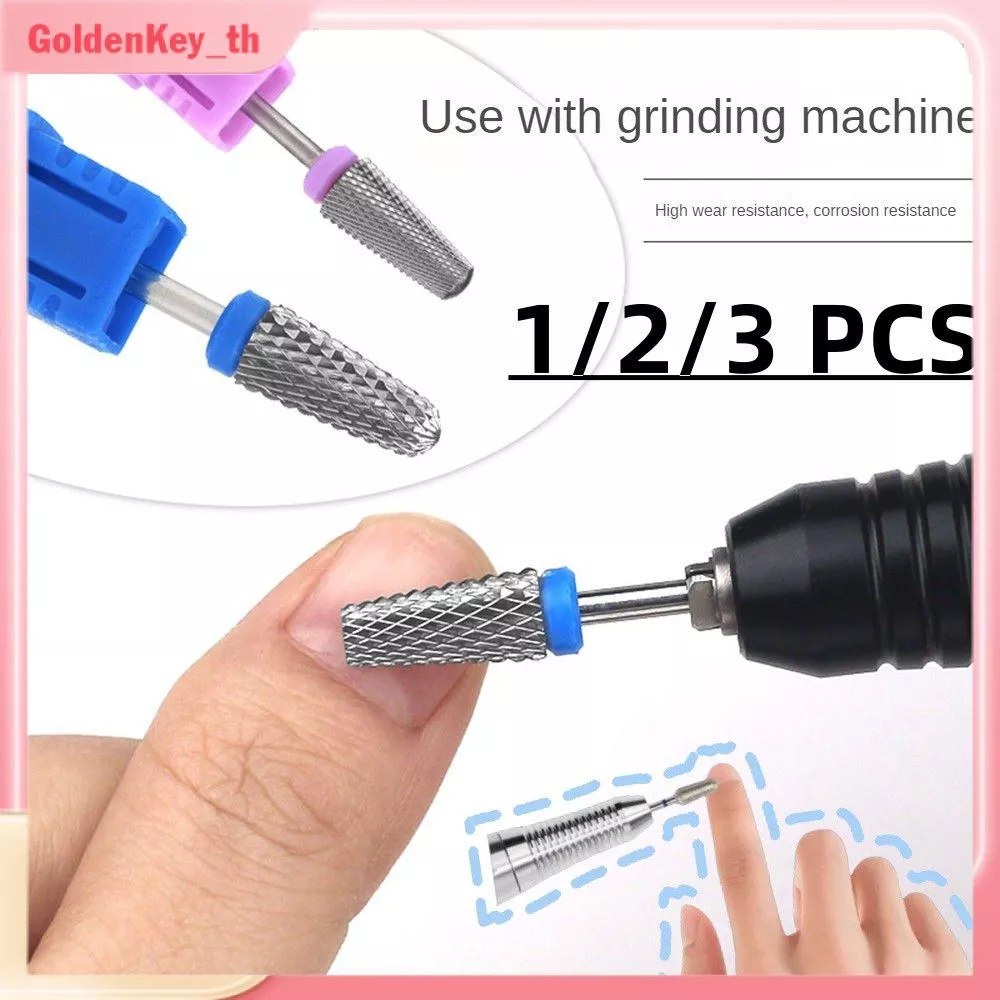 หัวเจียรเล็บเซรามิก Monja 1/2/3 ชิ้น เกรดดี ไม่ร้อน สําหรับขัดเล็บ GoldenKey