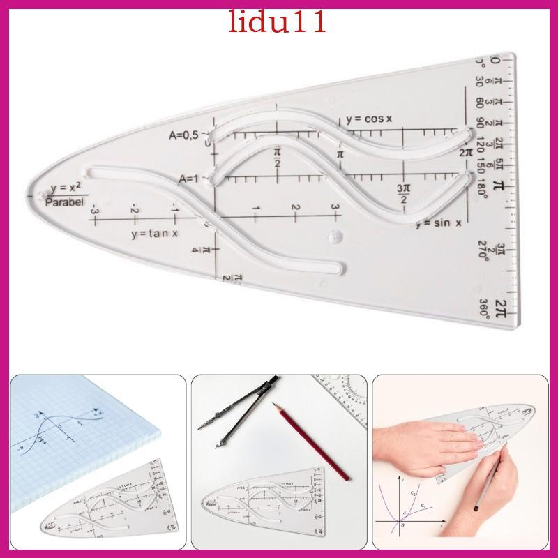 LID Teacher Student Parabola Ruler Parabolic Template สําหรับฟังก์ชั่นทางคณิตศาสตร์