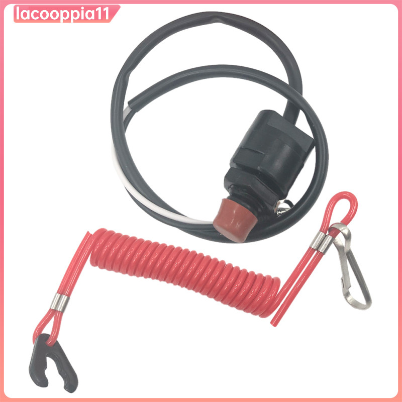 [lacooppia11] Outboard Boat Engine Emergency Kill Stop Switch พร้อมตัวเร่งความปลอดภัยสําหรับ