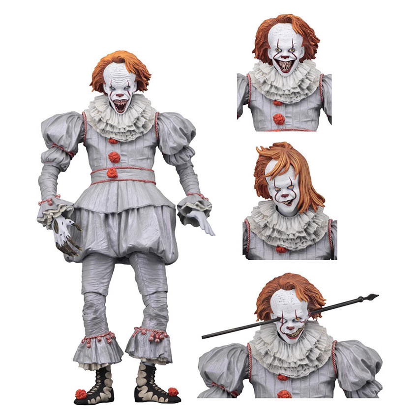NECA IT Movie (2017) Pennywise Super Action Figure Model Toy[เวอร์ชั่น Ultimate, Well House]