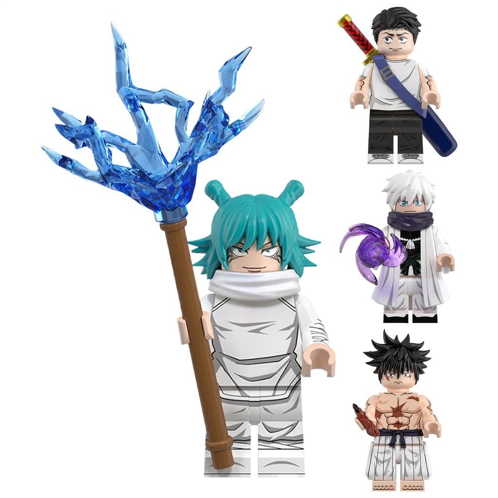 สําหรับ Jujutsu Kaisen อะนิเมะอาคารบล็อกสัตว์ Minifigures อาคารของเล่นตัวเลขอาคารบล็อก tayenith