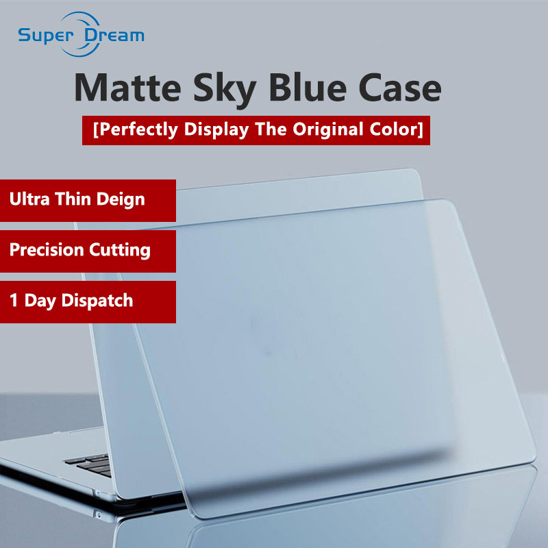 New Sky Blue Ultra Slim Matte Case สําหรับ MacBook Air 13 นิ้ว (M2/M3/M4) - เข้ากันได้กับ A2681, A32