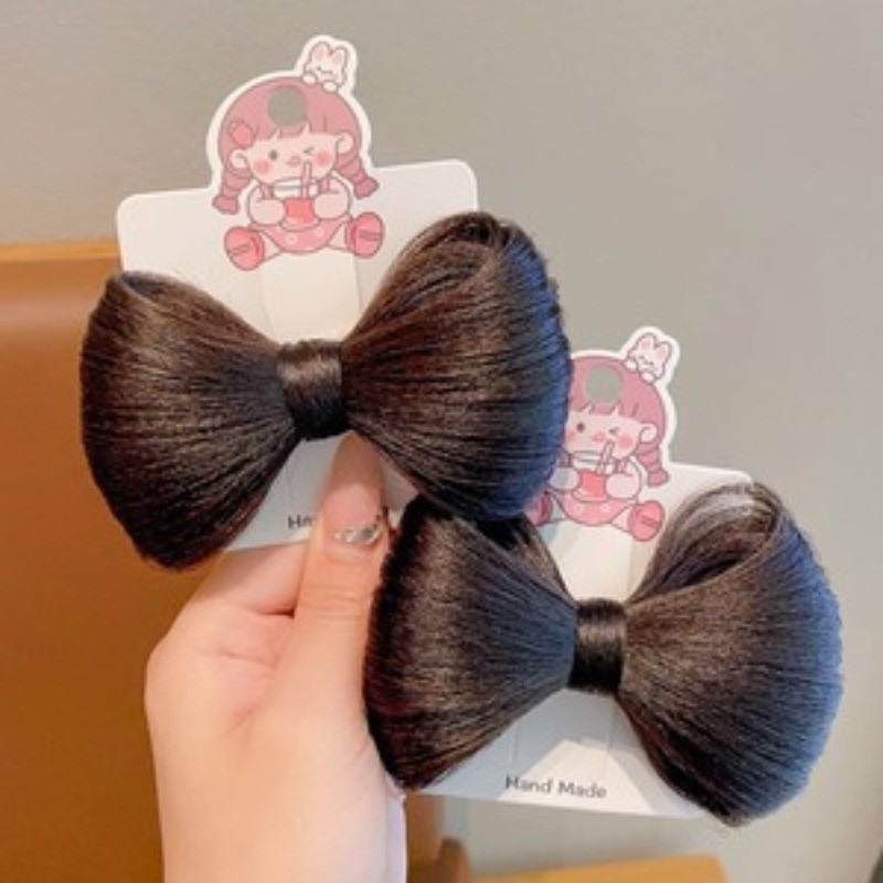 มวยผมเกาหลีสไตล์หวานเย็นสำหรับผู้หญิง พร้อมแฮร์พีซและแหวนผมสีสันสดใส - รูปที่ 6