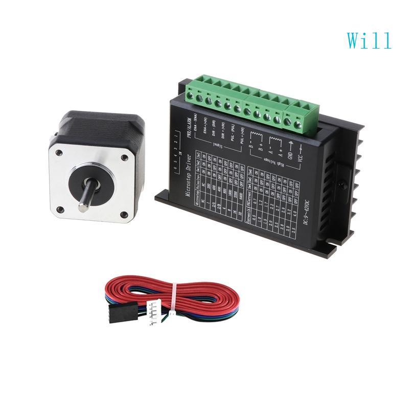 จะสําหรับเครื่องพิมพ์ 3D Nema17 Stepper Motor 42 มอเตอร์ 1 5A 17HS4401S พร้อม TB6600 Stepper Motor D