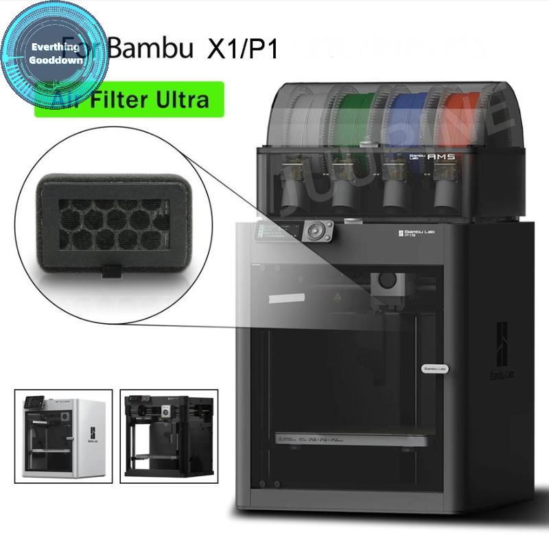 EVERTHING 1 ชิ้น 3D เครื่องพิมพ์อุปกรณ์เสริมสําหรับ Bambu Lab HEPA 13 + คาร์บอนเปิดใช้งาน Combo Air 