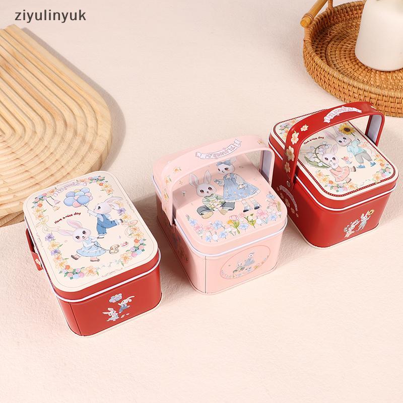Ziyulinyuk 1 PC Vintage ขนาดเล็กดีบุกโลหะกล่องขนมกล่องคุกกี้ขนาดเล็ก Sundries Organizer Storage สามา
