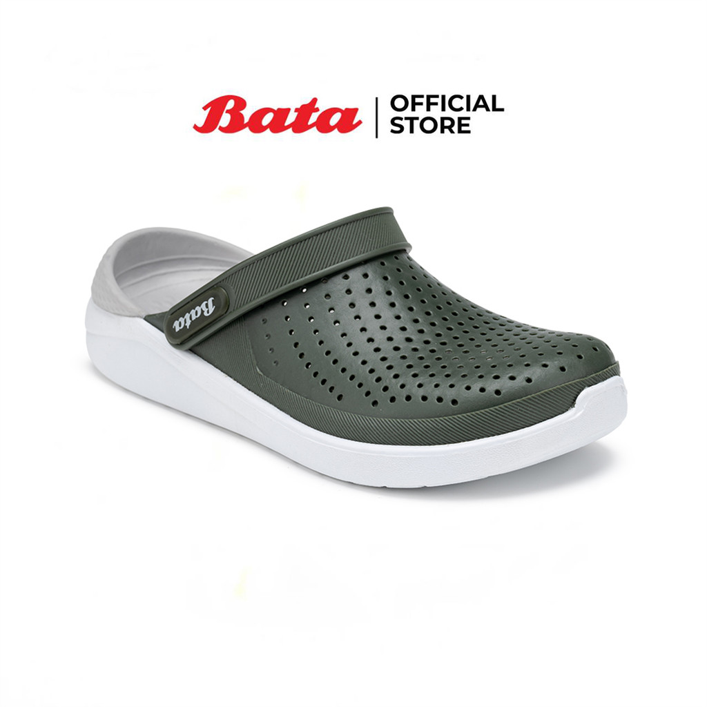 Bata บาจา รองเท้าหัวโตแบบสวม เปิดส้น สำหรับผู้ชาย รุ่น  TOBY L-MEN สีโอลีฟ รหัส 8107210