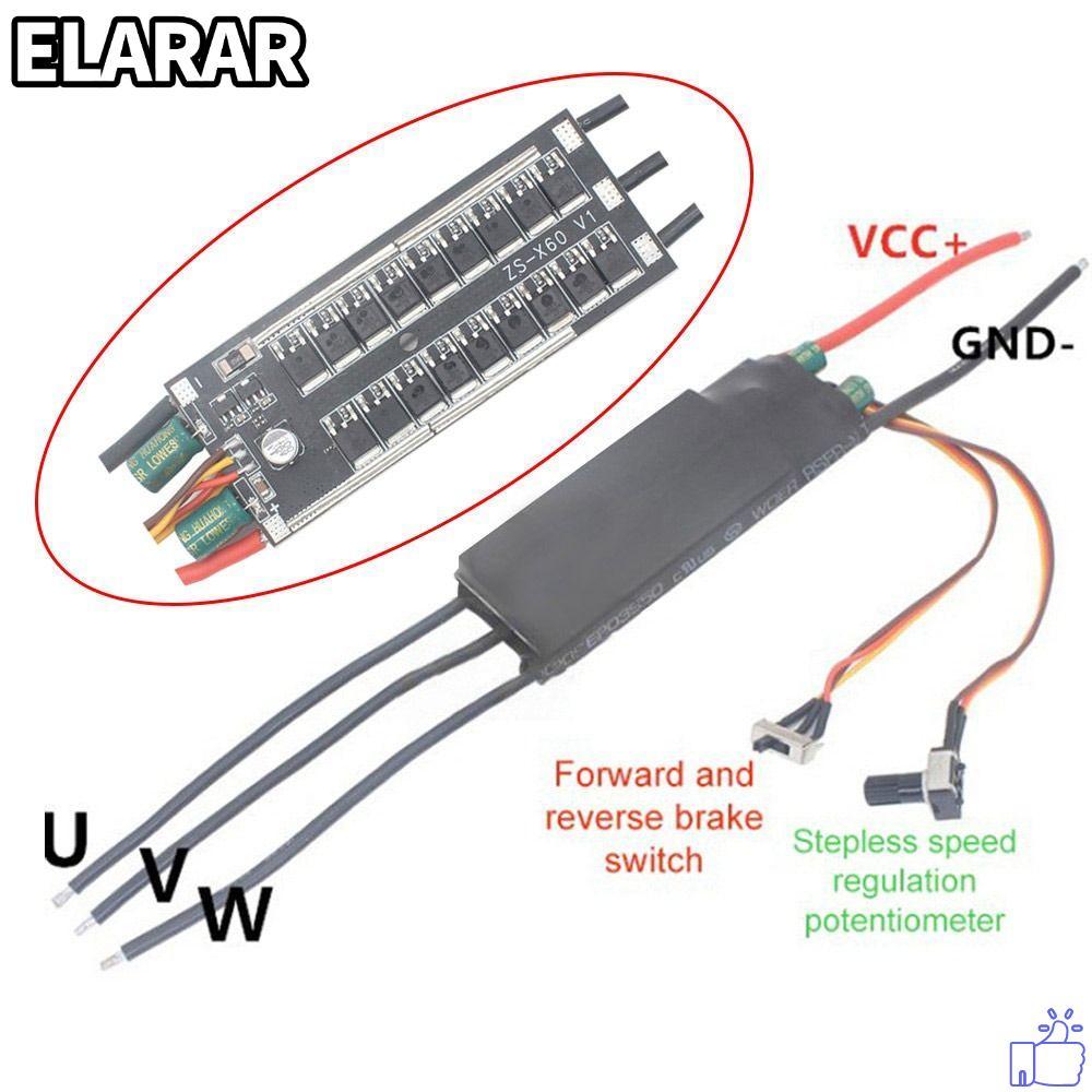เอลรา‌R Hallless DC มอเตอร์ไดรฟ์, 3-Phase DC 6-24V มอเตอร์แบบไม่มีแปรง, DC Brushless 1000W BLDC Pote