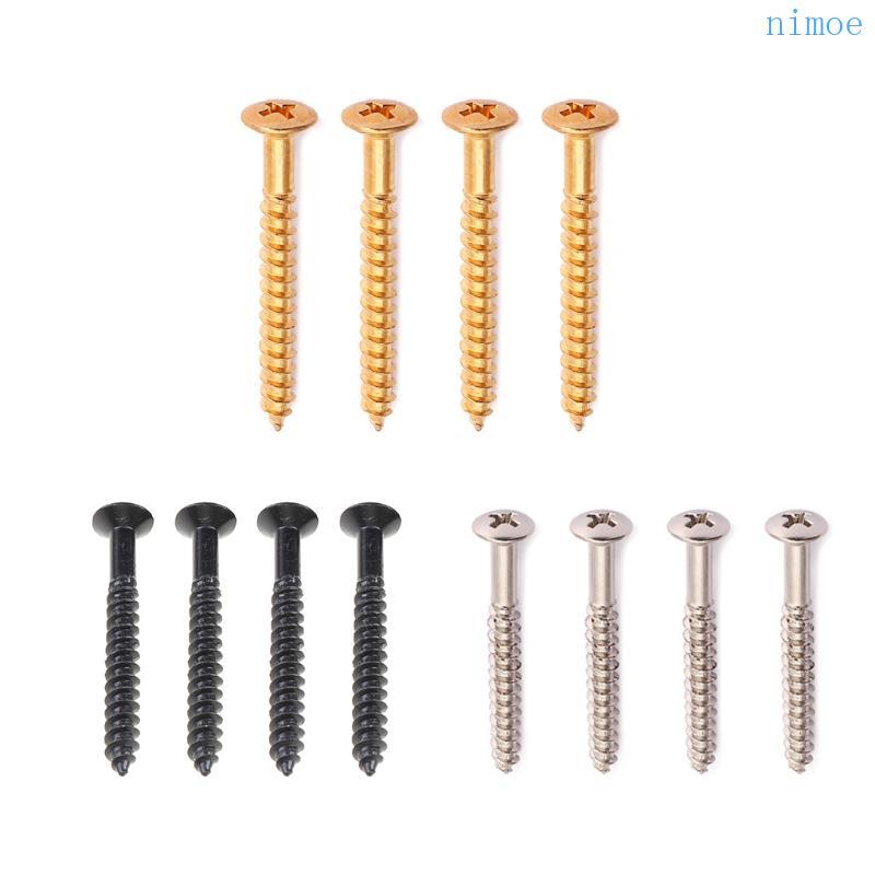 Nio สกรูยึดแผ่นคอสําหรับคอ Bolt-On สําหรับการเข้าถึงชิ้นส่วนกีตาร์