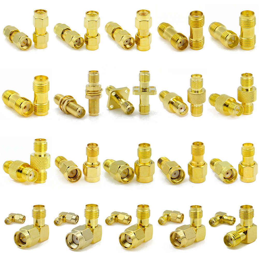 Connector SMA to SMA/ RP-SMA to SMA / RPSMA Male Plug & Female Jack Slide-on Straight RF Coax Connec