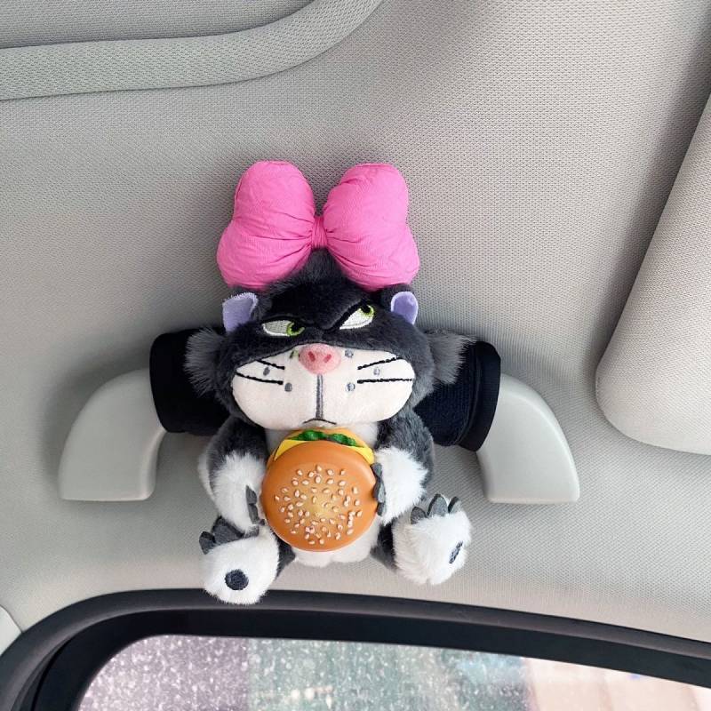 Cartoon Cute Lucifer Vehicle Handle Protective Cover Universal Girl Car Interior Decoration Roof Handle Cover Fashionable car interior decoration