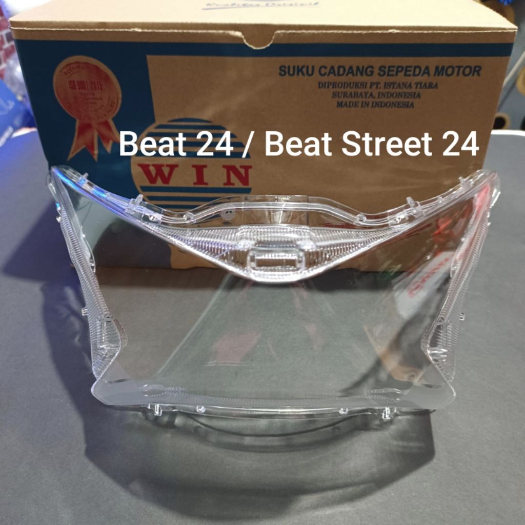 กระจกไฟหน้า Honda BEAT LED 24 / BEAT STREET LED 24 Gen-2 WIN ยี่ห้อ