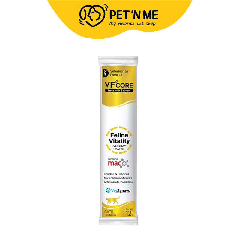 [จัดส่งจากร้านค้า] VFCORE วีเอฟคอร์ อาหารเสริม สีทอง วิตามินรวม สำหรับสัตว์เลี้ยง 12g [8857127009216