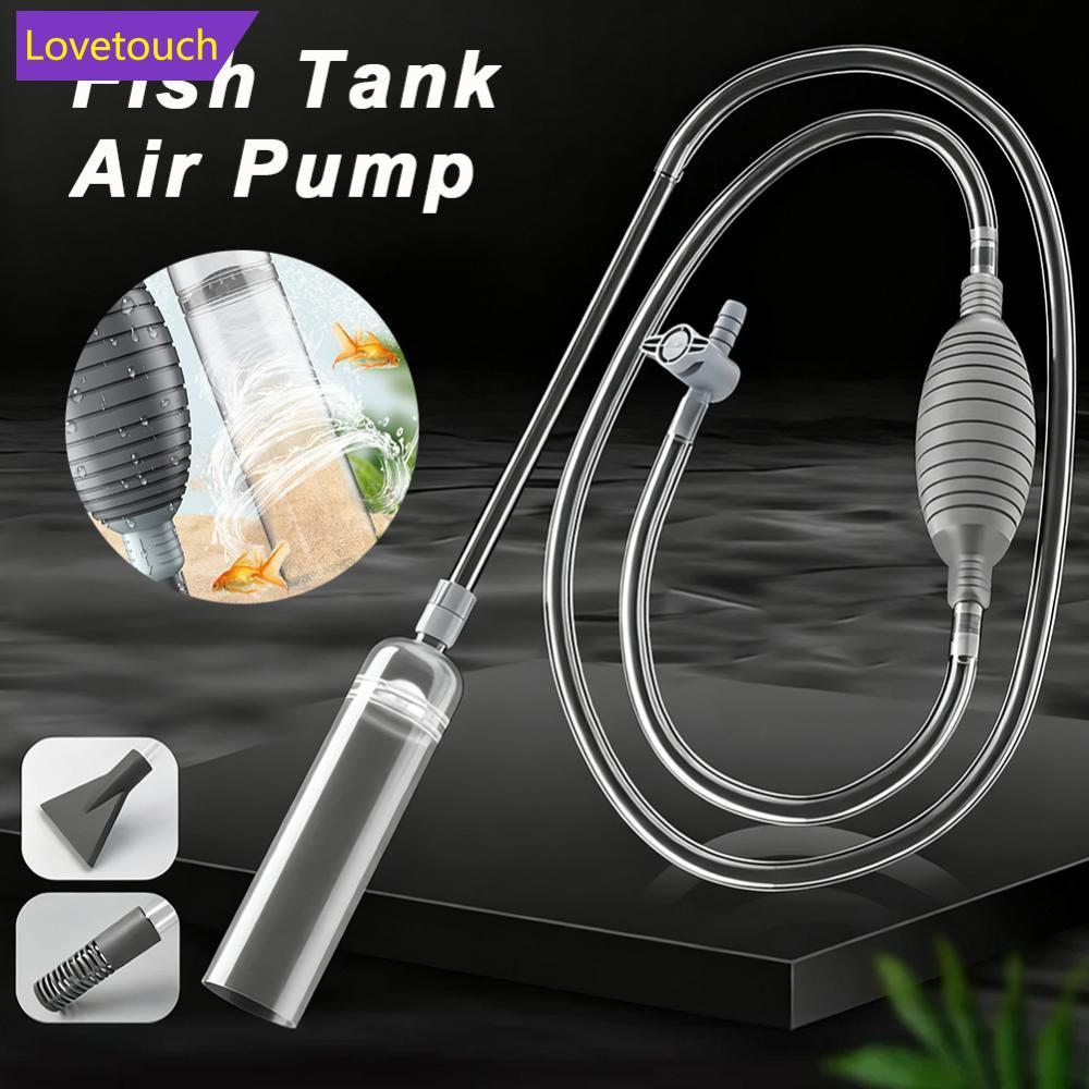 LOVETOUCH Aquarium Water Changer Siphon ปลาสําหรับถัง Mini Gravels ทําความสะอาดทรายทําความสะอาดท่อน้
