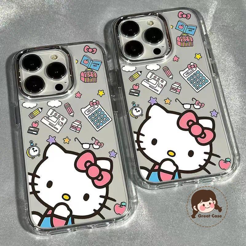 น่ารัก HelloKitty คอมพิวเตอร์ชุบเคสโทรศัพท์สําหรับ Vivo Y400 Pro Y300 Plus Y300i Y300T Y200 GT Y200i