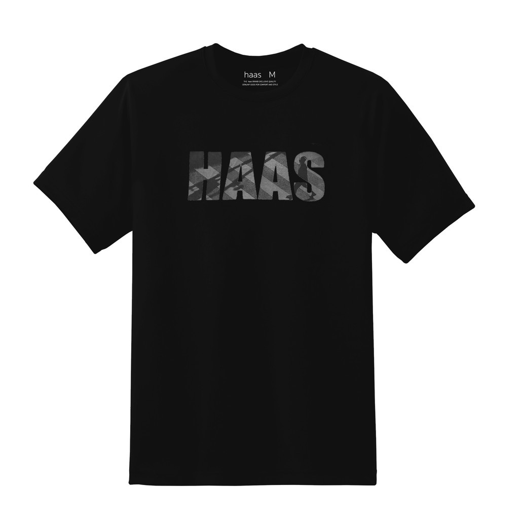 Haas เสื้อยืดแขนสั้น unisex ผู้ชายผู้หญิงลายเสื้อ Haas