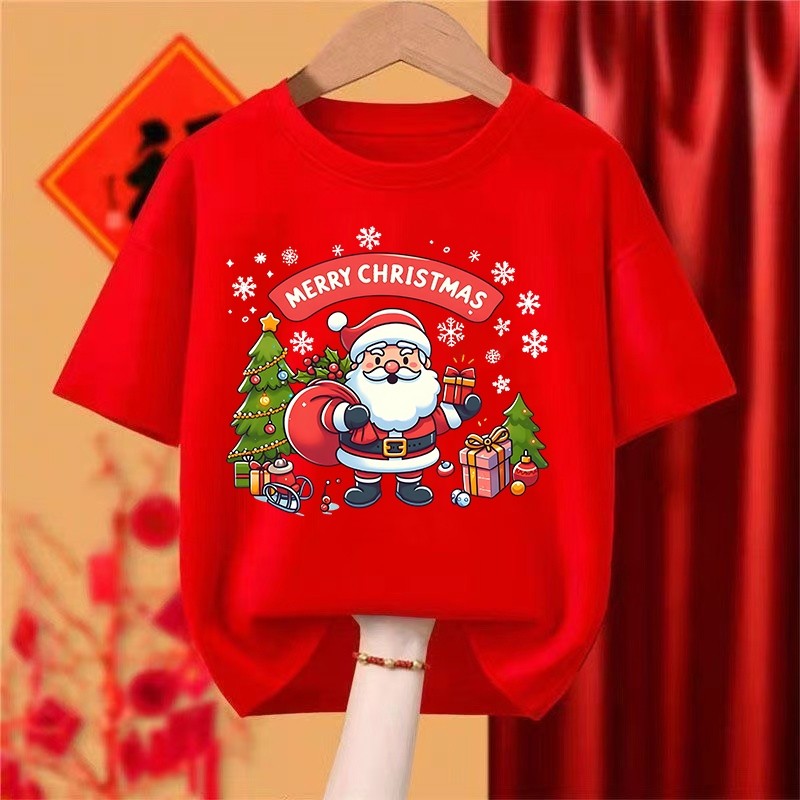 Merry Christmas เสื้อยืด Christmas Tree Christmas Day เสื้อยืดคริสต์มาส Unisex เสื้อยืดสวัสดีปีใหม่ 