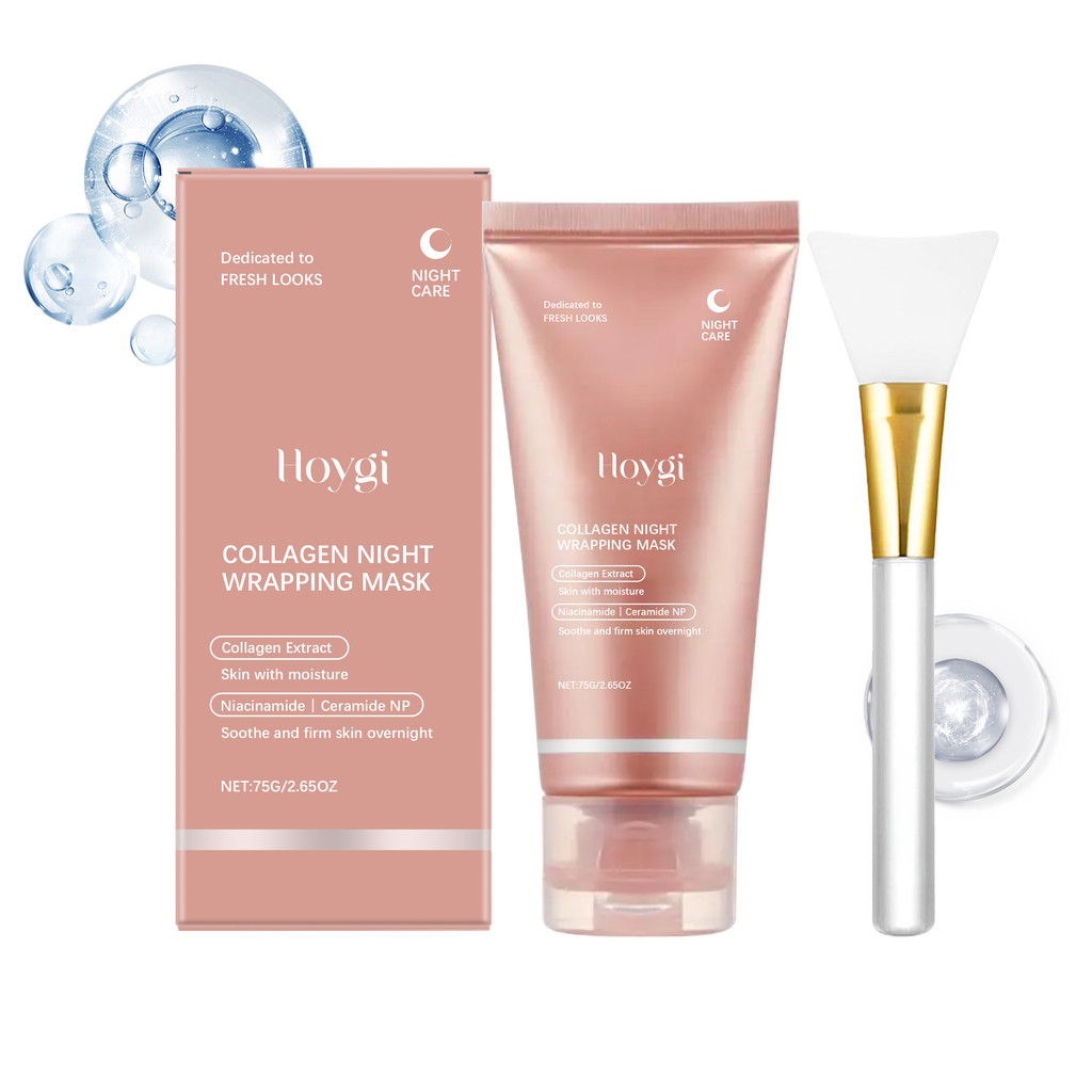 Hoygi Collagen Peeling Peeling Mask (พร้อมมีดโกน) Moisturizing Moisturizing Cleansing Night Care Pee