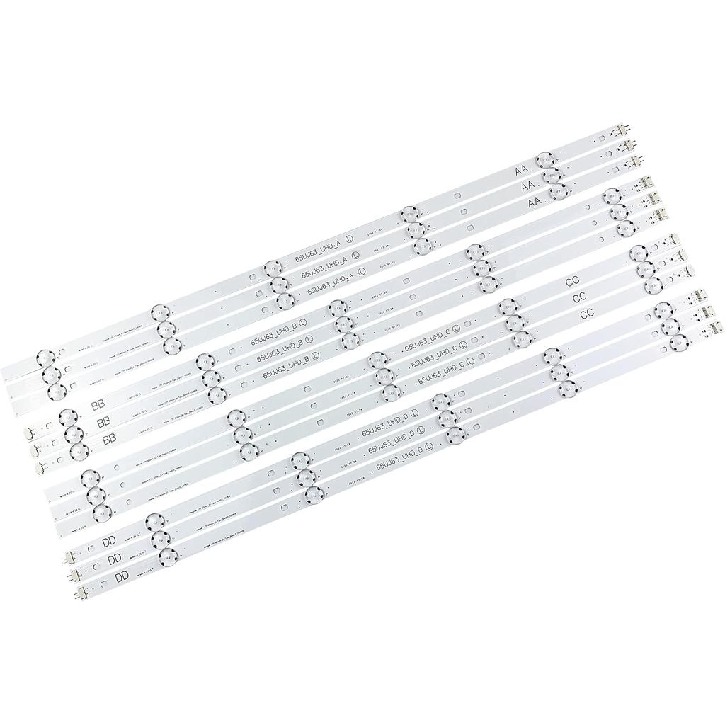 PANMILED 12 ชิ้น Led Backlight แถบสําหรับ LG 65 TV 65UJ63 65UJ6300-UA 65UJ6200-UA 65UJ5500 65UJ6320 