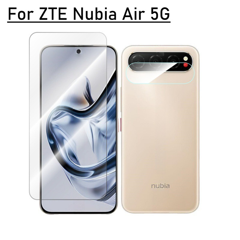 สําหรับ ZTE nubia Air Glass ป้องกันหน้าจอสําหรับ ZTE nubia Air 5G HD Edge ป้องกันฟิล์มกล้องเลนส์ Pro