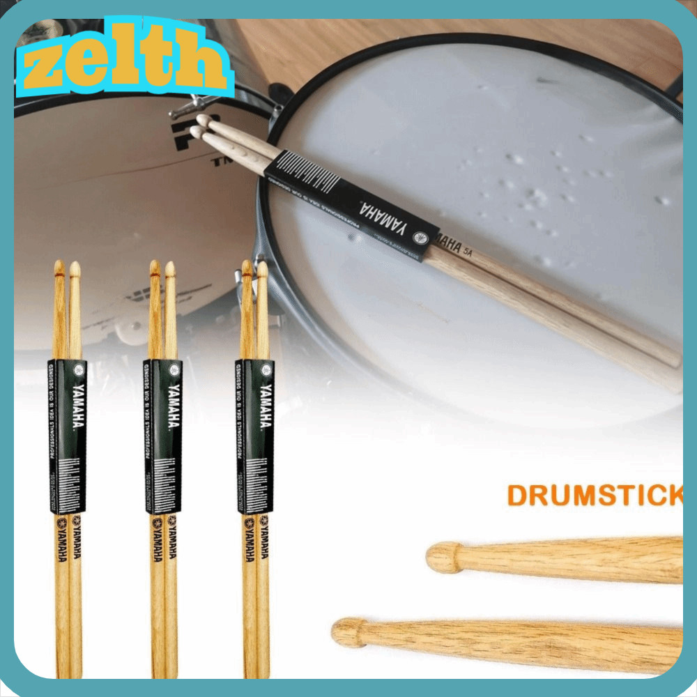 ZELTH 2 ชิ้นกลองไม้,น้ําหนักเบา 5A/7A Maple ไม้กลอง, Oaks Drumsticks ไม้เคล็ดลับค้อนกลองกลองชุดสําหร