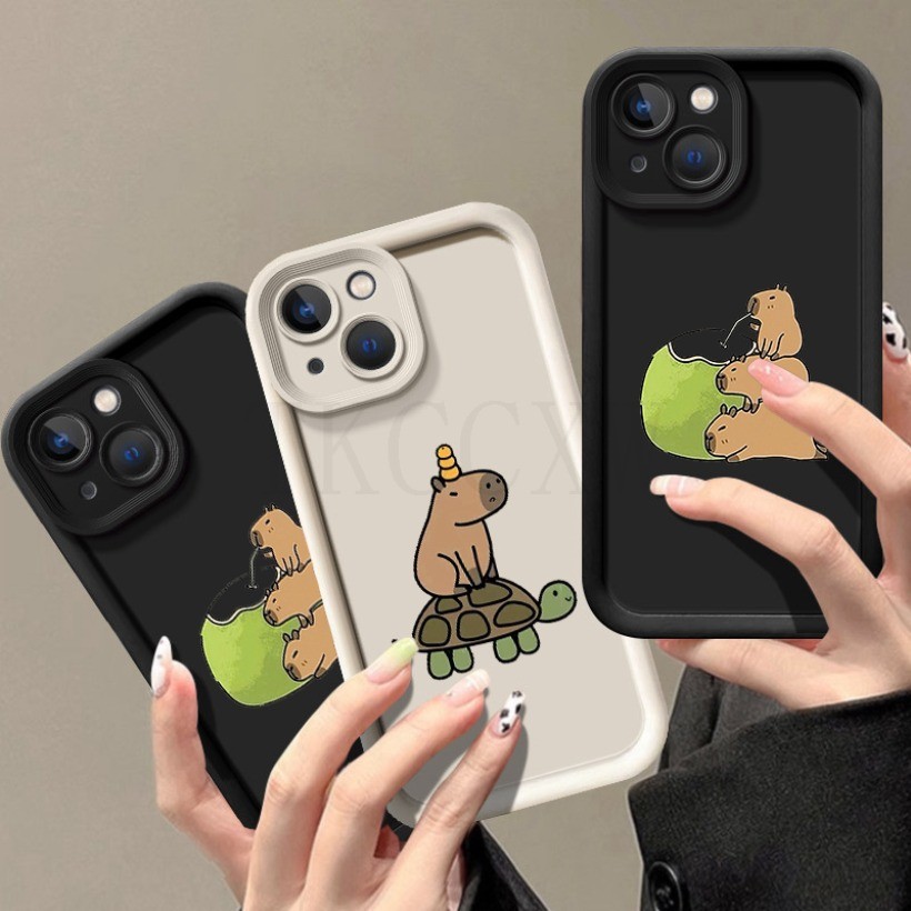 สําหรับ Xiaomi 14T 15T Pro Mi 9T Pro Poco C85 C75 C71 F6PRO M7 M6 4G สัตว์น่ารัก Capybara ซิลิโคนนุ่