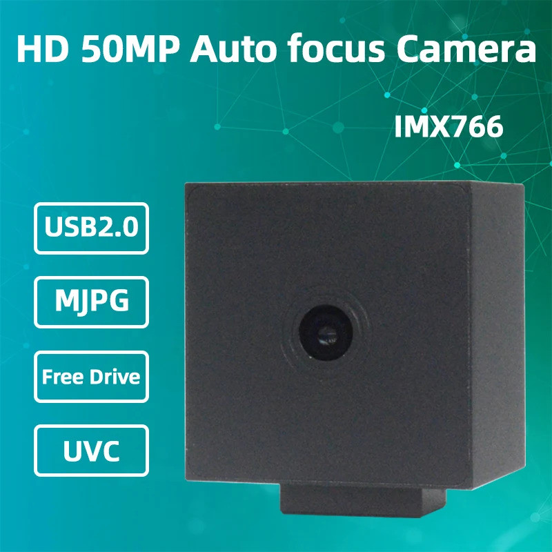 กล้องอุตสาหกรรมโฟกัสอัตโนมัติความละเอียดสูง 50 ล้าน Imx766 Usb 2.0 ไม่มีไดรฟ์