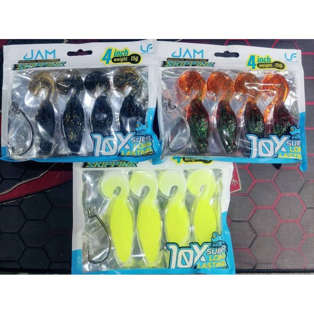 Lures Factory กบยาง Jam 4" งานชะโด ตีSkippingได้ เหนียวมาก ไม่ย้วย