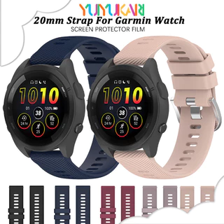 สายยางซิลิโคนอ่อนกีฬา 20/22 มม. สำหรับ for Garmin Forerunner 165 55 158 570 /vivoactive 5/Active /Bounce/VivoMove/Venu