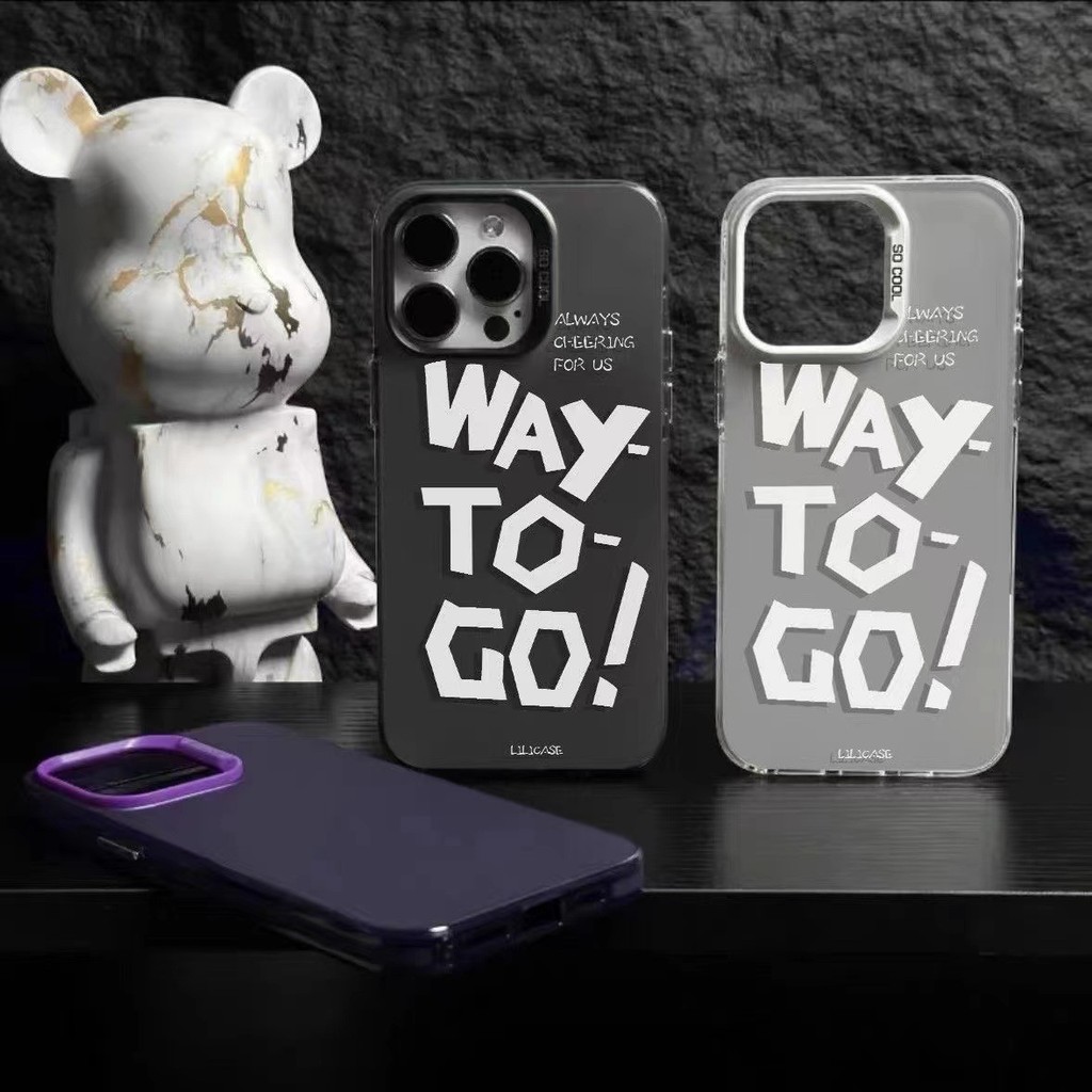 Simple English เหมาะสําหรับเคสโทรศัพท์ pro Unique promax อินเทรนด์ 4/แฟชั่น/X ห้างสรรพสินค้าใหม่2025