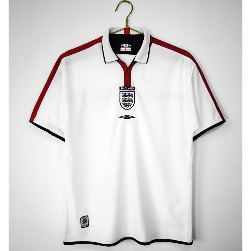 #ENG 04 Home Retro Soccer Jersey Football #Beckham #Rooney #Gerrard