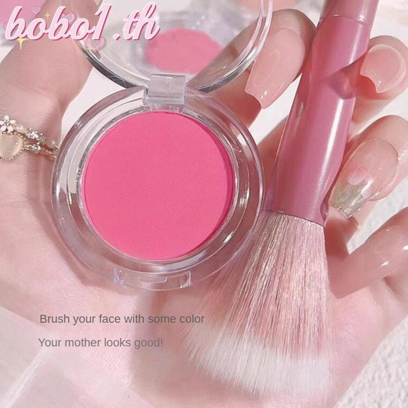 LAMEILA Blush Palette แต่งหน้าทุกวัน Monochrome ความงามและสุขภาพบลัชออนสีชมพูไม่ง่ายที่จะจางหายสีพอง Make Up Matte Blush ความอิ่มตัวต่ํา Highly Pigmented Blush
