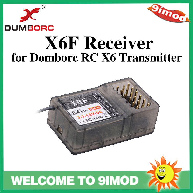 DUMBORC X6F / X6FG 2.4G 6CH Receiver, Compatible with DUMBORC X6 Transmitter, RC Radio Control Syste