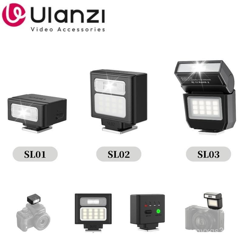 Ulanzi SL01/SL02/SL03 มินิกล้องแสงแฟลช SpeedLite GN8 6500K สําหรับ Canon Sony ZV-1 Nikon Fuji กล้อง 