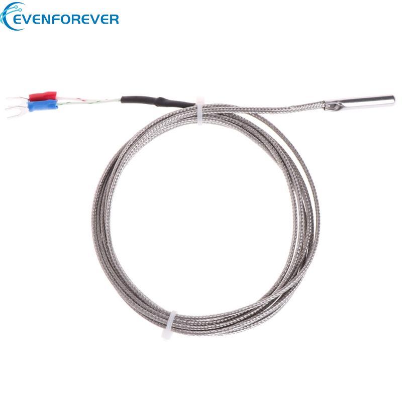 EV 2m เซ็นเซอร์อุณหภูมิเทอร์โมคัปเปิล K-Type 0-600℃ 5*30 มม. สอบสวน สแตนเลสสําหรับวัดหม้อไอน้ําอุณหภ