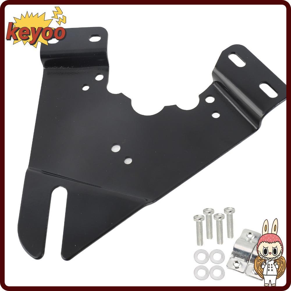 KEYOOL แผ่นยึดมอเตอร์,เหล็กสีดําไฟฟ้ามอเตอร์แผ่น,ทนทานน้ําหนักเบามอเตอร์แผ่นยึดสําหรับ MY1016Z/MY101