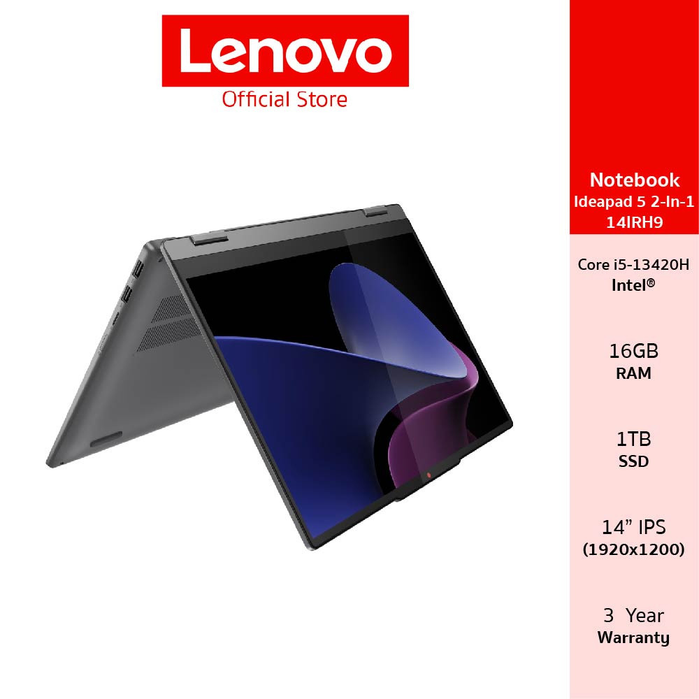 Lenovo Ideapad 5 2-IN-1 14IRH9(83KX005TTA)Notebook Intel Core i5-13420H RAM 16GB SSD 1TB 14" IPS