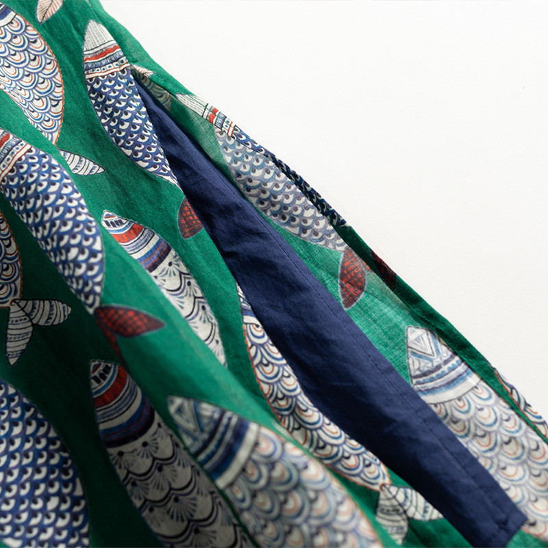 เสื้อคลุมแขนกุดจากผ้าฝ้ายลินินสำหรับผู้หญิง ดีไซน์แบบจีนmodern - รูปที่ 2