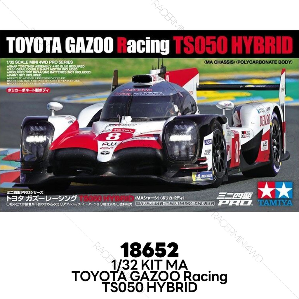 TAMIYA 18652 Mini 4WD PRO Toyota Gazoo Racing TS050 Hybrid (MA Chassis)
