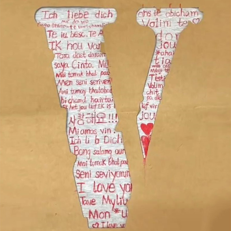 พร้อมสต็อก V แม่แบบเสื้อกันหนาว DIY Fixing Agent ป้องกันล้างทําความสะอาดได้ Non-Fading Lip พิมพ์ลิปส