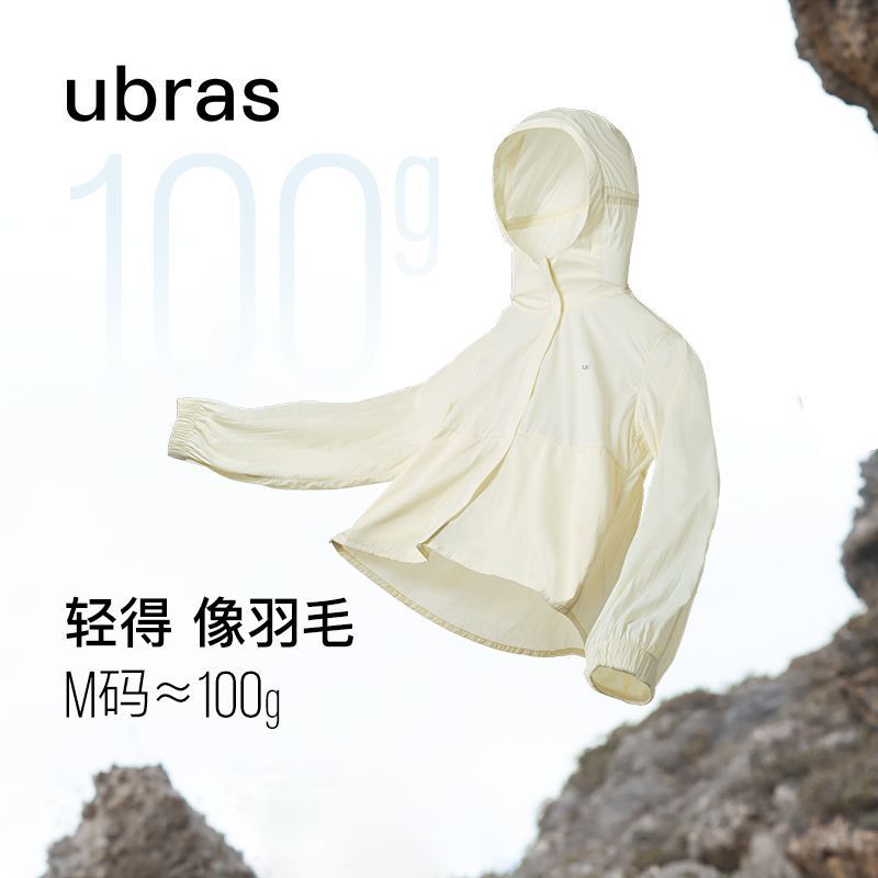 ubras Cicada Wing แจ็คเก็ตAnti-Ultraviolet น้ำหนักเบาทรงไว้สำหรับกลางแจ้งและป้องกันแสงแดด