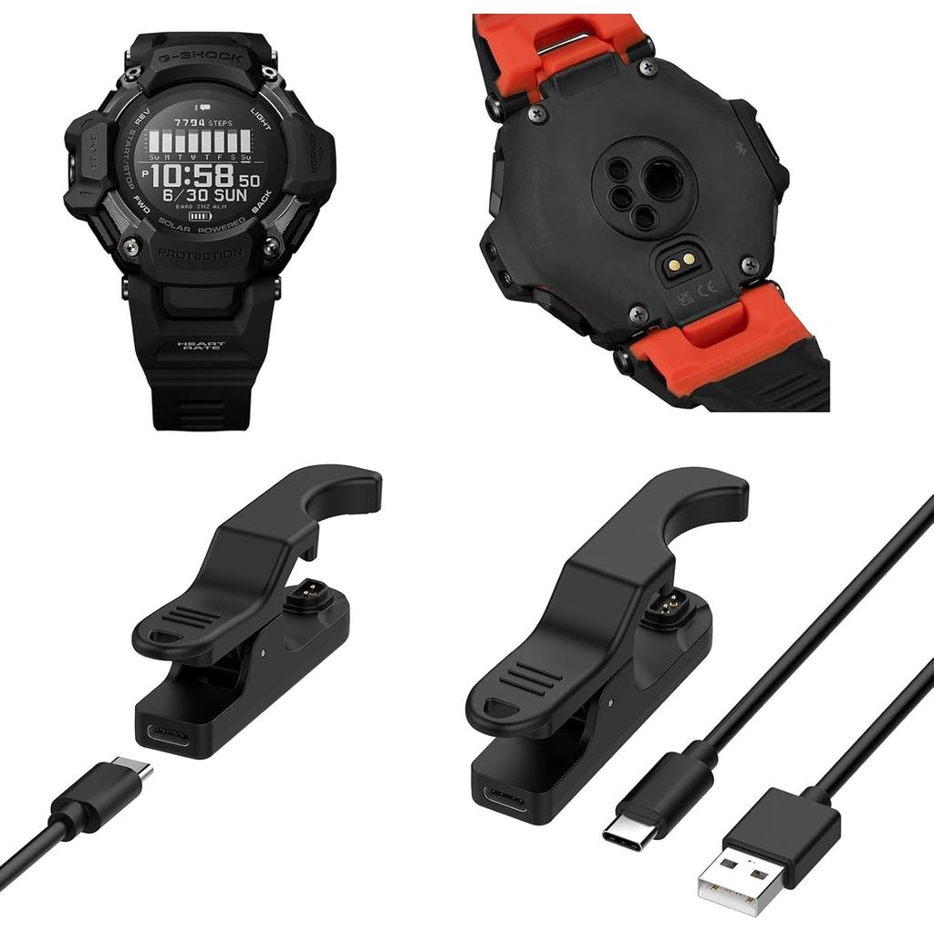 สายชาร์จนาฬิกาสําหรับนาฬิกา Casio G-Shock GBD-H2000 สายชาร์จอะแดปเตอร์ชาร์จ