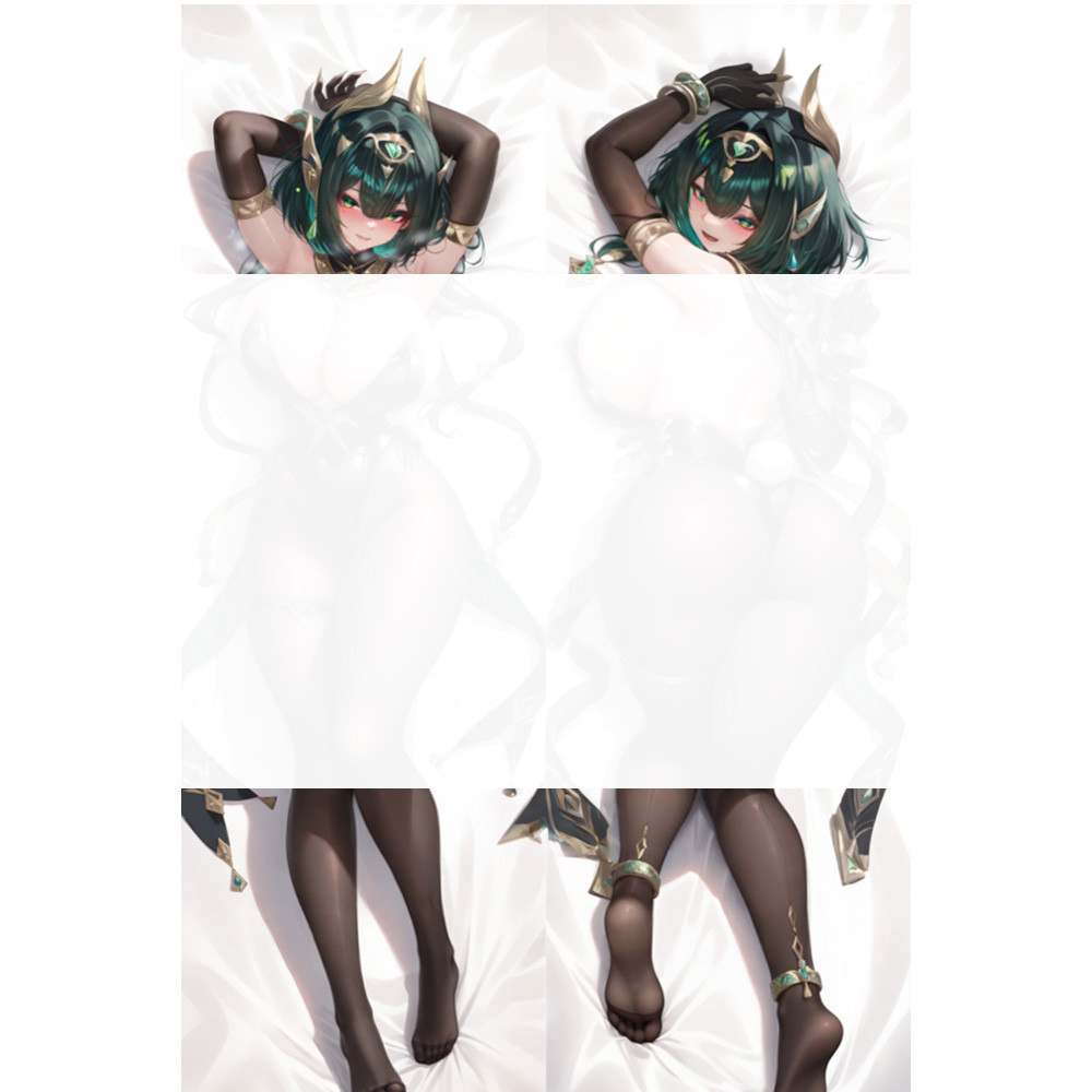 อะนิเมะ Dakimakura หมอน Genshin Impact Nefer กอด Body Case 50*150