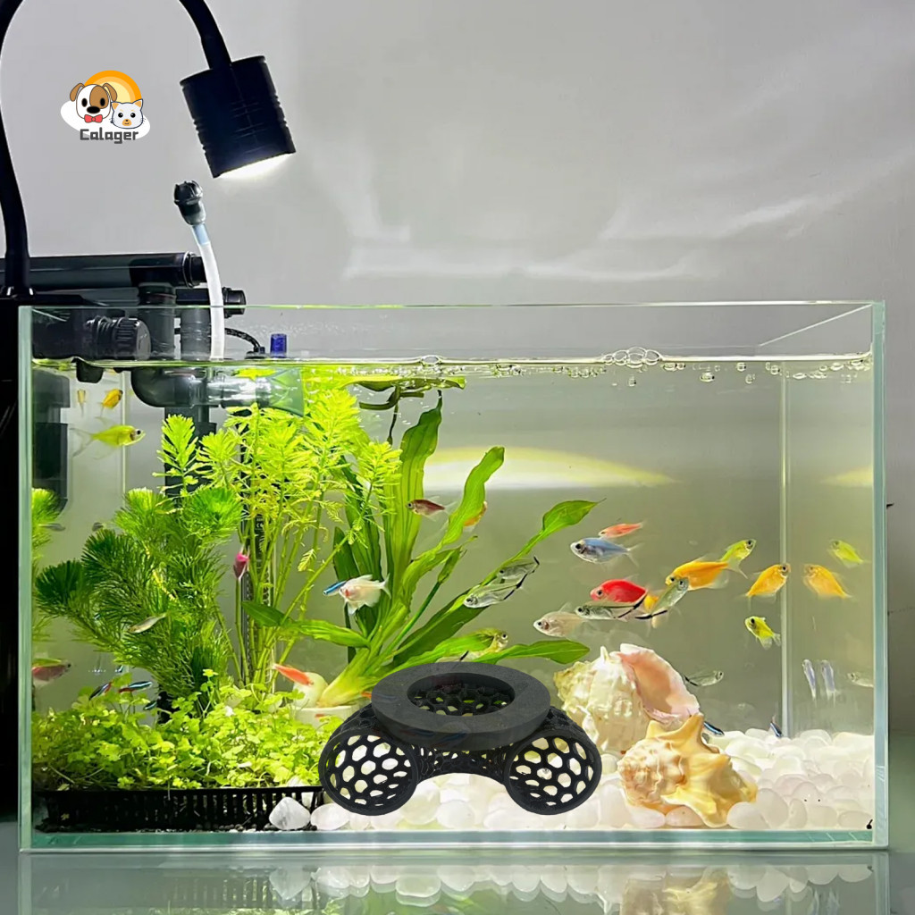 [Calager] Betta ปลาของเล่นออกกําลังกาย Betta ปลาเล่นอุโมงค์ 3d พิมพ์ Betta อุโมงค์ Enrichment Cave ส