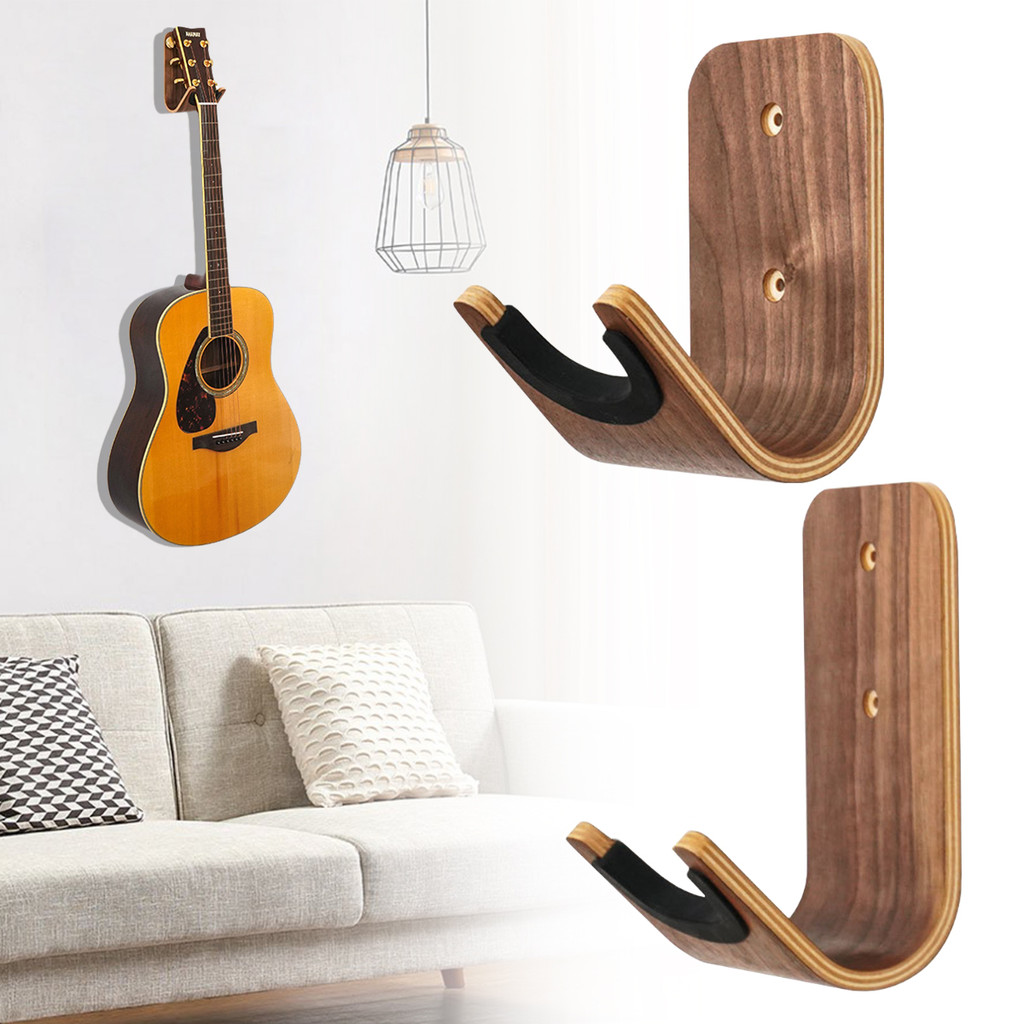 LlittlesunlaGuitar Wall Hanger Guitar Wall Mount Hook Ukulele Hanger Wall Hook Holder Stand