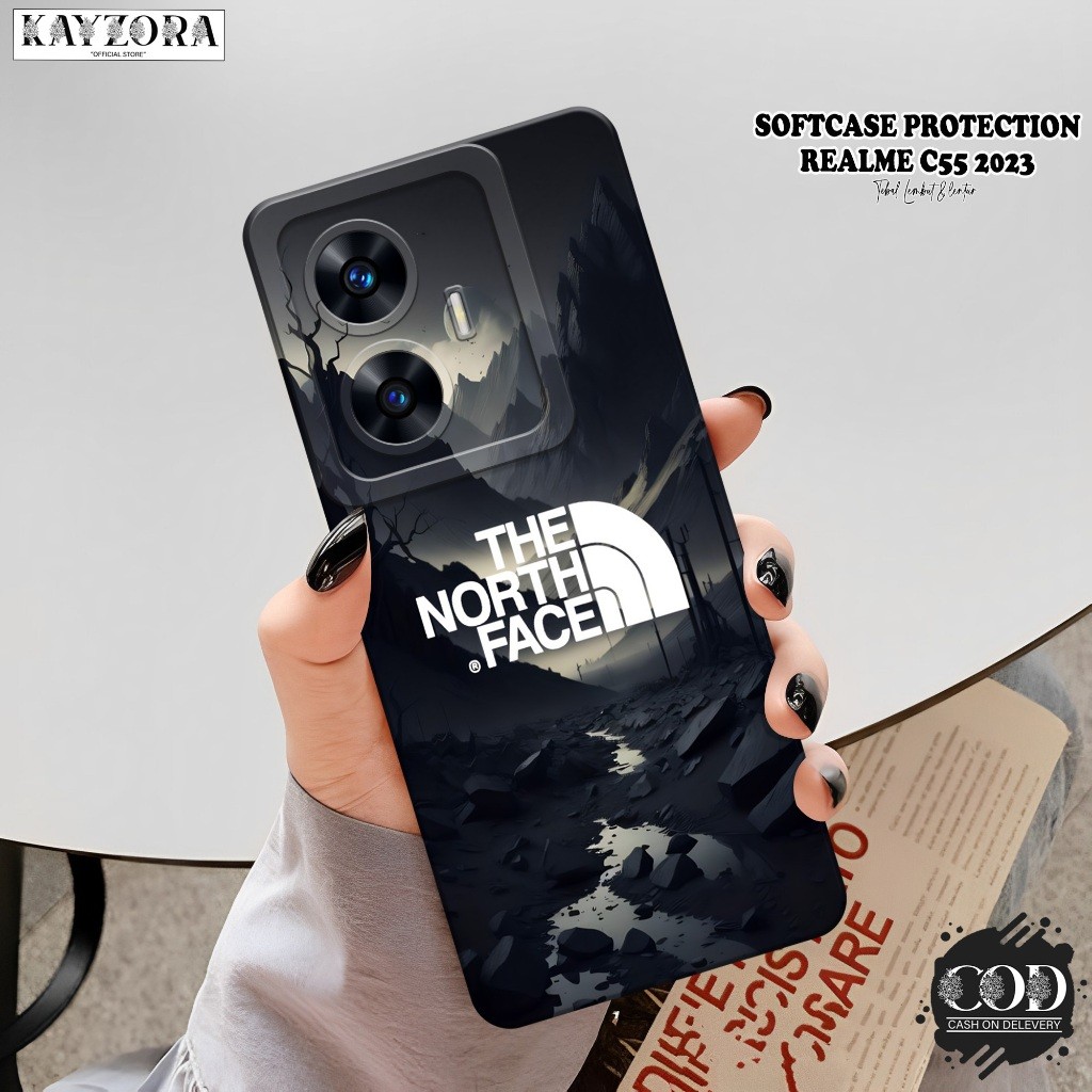 เคสโทรศัพท์ HP ล่าสุด Realme C55 - เคสแฟชั่นแบรนด์ - ซิลิโคนกล้อง Pro - Realme C55 Softcase - เคส Re