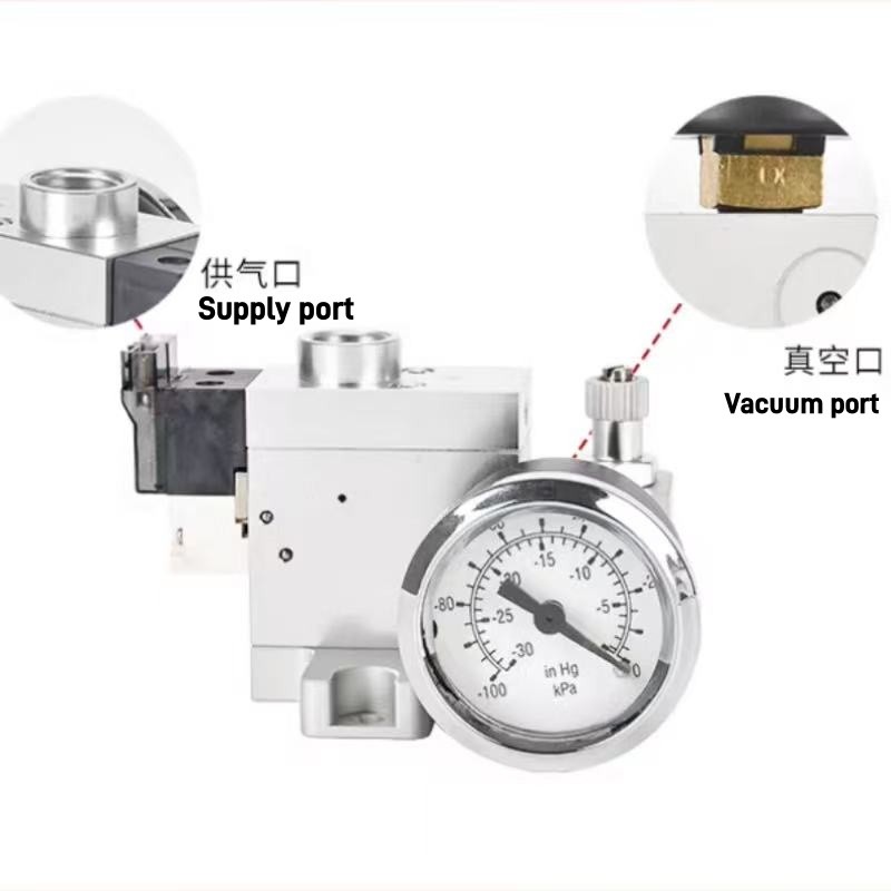 HOT ED02-V อลูมิเนียม Solenoid วาล์วสําหรับ VT Series สูญญากาศ Ejector รุ่น ED02 ชิ้นส่วนนิวเมติกควบ