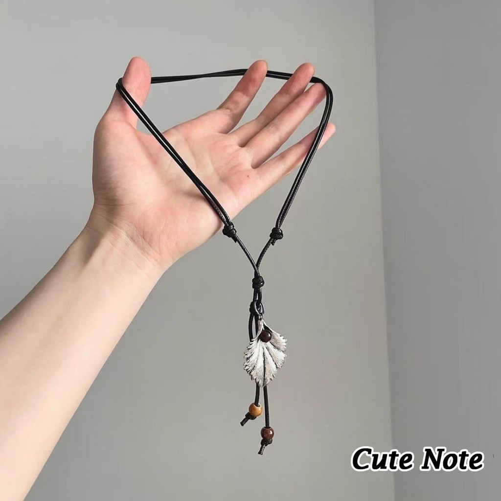 น่ารักหมายเหตุยุโรปและอเมริกาโอ้อวดย้อนยุคพู่ใบสร้อยคอซอกเฉพาะบุคลิกภาพอเนกประสงค์โซ่เสื้อกันหนาวยาว